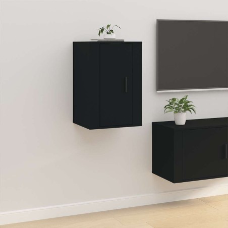 Meuble TV mural Noir 40x34,5x60 cm 630242630242