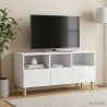 Meuble TV 102 x 34,5 x 50 cm Blanc brillant Bois d'ingénierie 630245630245