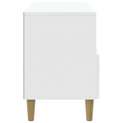 Meuble TV 102 x 34,5 x 50 cm Blanc brillant Bois d'ingénierie 630245630245