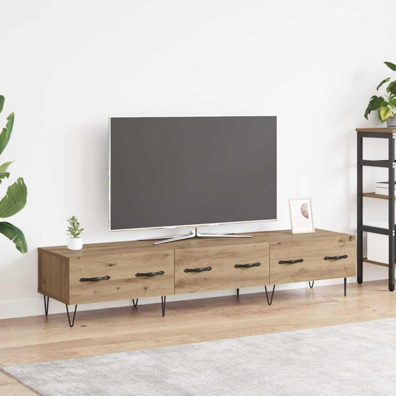Meuble TV 150 x 36 x 30 cm chêne artisanal Bois d'ingénierie 630247630247