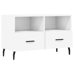 Meuble TV Blanc 80x36x50 cm Bois d'ingénierie 630248630248