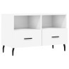 Meuble TV Blanc 80x36x50 cm Bois d'ingénierie 630248630248