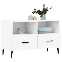 Meuble TV Blanc 80x36x50 cm Bois d'ingénierie 630248630248