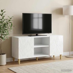 Meuble TV 102 x 34,5 x 50 cm Blanc brillant Bois d'ingénierie 630253630253