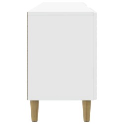 Meuble TV 102 x 34,5 x 50 cm Blanc brillant Bois d'ingénierie 630253630253