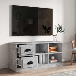 Meuble TV gris béton 102x35,5x47,5 cm bois d'ingénierie 630255630255