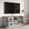 Meuble TV gris béton 102x35,5x47,5 cm bois d'ingénierie 630255630255