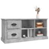 Meuble TV gris béton 102x35,5x47,5 cm bois d'ingénierie 630255630255