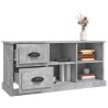 Meuble TV gris béton 102x35,5x47,5 cm bois d'ingénierie 630255630255