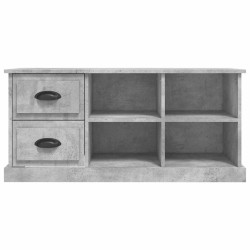 Meuble TV gris béton 102x35,5x47,5 cm bois d'ingénierie 630255630255
