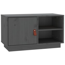 Meuble TV Gris 70x34x40 cm Bois de pin massif 630257630257
