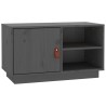 Meuble TV Gris 70x34x40 cm Bois de pin massif 630257630257