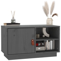Meuble TV Gris 70x34x40 cm Bois de pin massif 630257630257