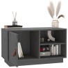 Meuble TV Gris 70x34x40 cm Bois de pin massif 630257630257