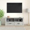 Meuble TV Gris béton 100x35x40 cm Bois d'ingénierie 630258630258