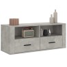 Meuble TV Gris béton 100x35x40 cm Bois d'ingénierie 630258630258