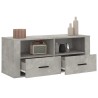 Meuble TV Gris béton 100x35x40 cm Bois d'ingénierie 630258630258