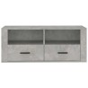 Meuble TV Gris béton 100x35x40 cm Bois d'ingénierie 630258630258