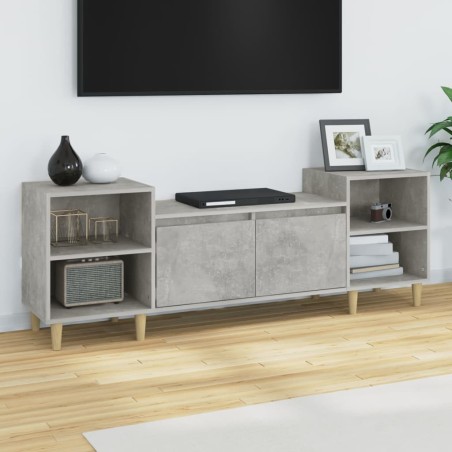 Meuble TV Gris béton 160x35x55 cm Bois d'ingénierie 630259630259