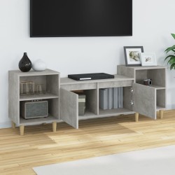 Meuble TV Gris béton 160x35x55 cm Bois d'ingénierie 630259630259