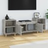 Meuble TV Gris béton 160x35x55 cm Bois d'ingénierie 630259630259