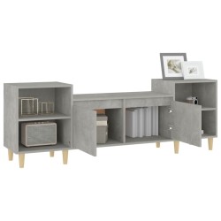 Meuble TV Gris béton 160x35x55 cm Bois d'ingénierie 630259630259