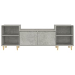 Meuble TV Gris béton 160x35x55 cm Bois d'ingénierie 630259630259