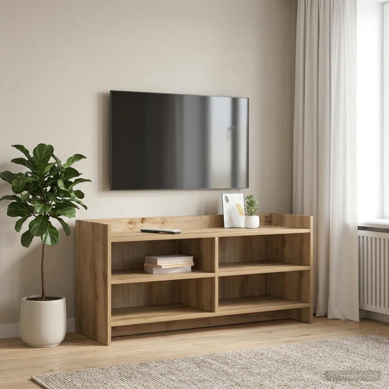 Meuble TV 100 x 33 x 47 cm Chêne artisanal Bois d'ingénierie 630260630260