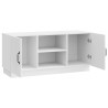 Meuble TV Blanc brillant 102 x 34,5 x 47 cm Bois d'ingénierie 630263630263