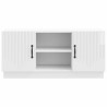 Meuble TV Blanc brillant 102 x 34,5 x 47 cm Bois d'ingénierie 630263630263