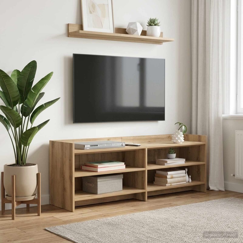 Meuble TV 135 x 33 x 47 cm Chêne artisanal Bois d'ingénierie 630264630264