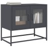 Meuble TV anthracite 68x39x60,5 cm acier laminé à froid 630266630266