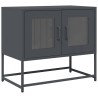 Meuble TV anthracite 68x39x60,5 cm acier laminé à froid 630266630266