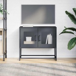 Meuble TV anthracite 68x39x60,5 cm acier laminé à froid 630266630266
