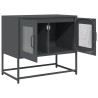 Meuble TV anthracite 68x39x60,5 cm acier laminé à froid 630266630266