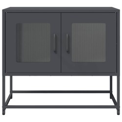 Meuble TV anthracite 68x39x60,5 cm acier laminé à froid 630266630266