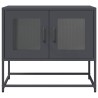 Meuble TV anthracite 68x39x60,5 cm acier laminé à froid 630266630266