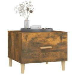 Tables basses 2 pcs chêne fumé 50x50x40 cm bois d'ingénierie 630267630267