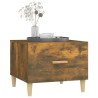 Tables basses 2 pcs chêne fumé 50x50x40 cm bois d'ingénierie 630267630267