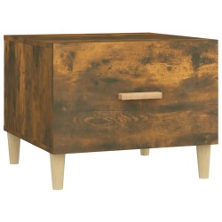 Tables basses 2 pcs chêne fumé 50x50x40 cm bois d'ingénierie 630267630267