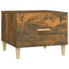 Tables basses 2 pcs chêne fumé 50x50x40 cm bois d'ingénierie 630267630267