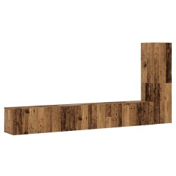 Meubles TV muraux 3 pcs vieux bois bois d'ingénierie 630271630271