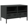 Meuble TV noir 68x39x43,5 cm acier laminé à froid 630273630273