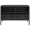 Meuble TV noir 68x39x43,5 cm acier laminé à froid 630273630273