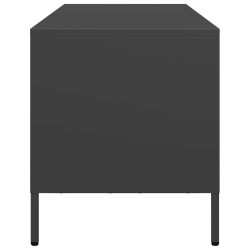 Meuble TV noir 68x39x43,5 cm acier laminé à froid 630273630273