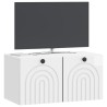 Meuble TV mural Montage mural Blanc brillant 59,5 x 31 x 30 cm 630274630274