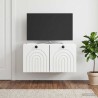 Meuble TV mural Montage mural Blanc brillant 59,5 x 31 x 30 cm 630274630274
