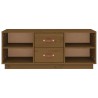 Meuble TV Marron miel 100x34x40 cm Bois de pin massif 630278630278