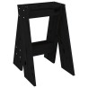 Tabourets lot de 2 noir 40x40x60 cm bois massif de pin 630279630279