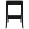 Tabourets lot de 2 noir 40x40x60 cm bois massif de pin 630279630279